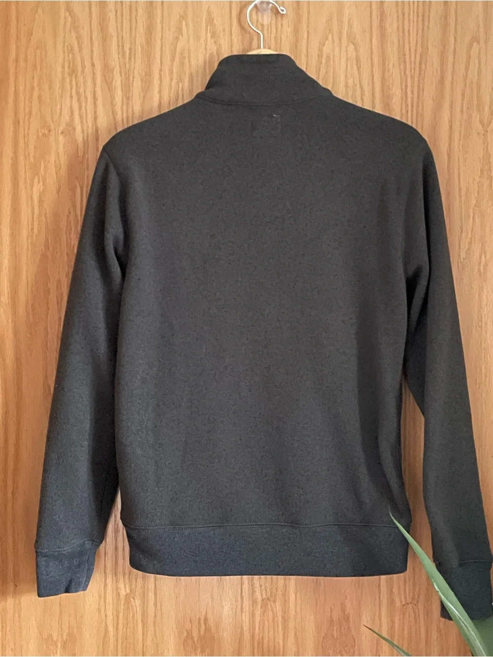 J. Crew Men's Slim Full‑Zip Charcoal Gray Zip Sweater Jacket